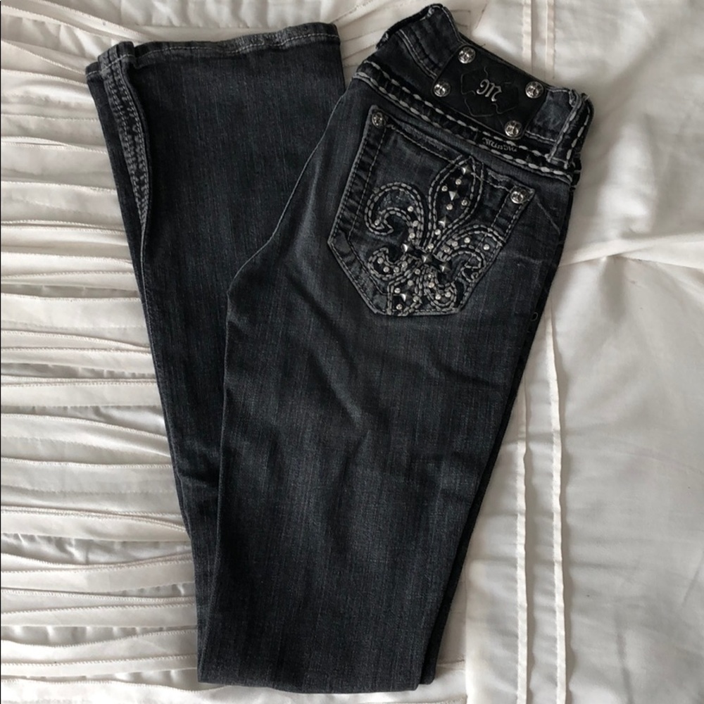 Miss me boot cut grey jeans